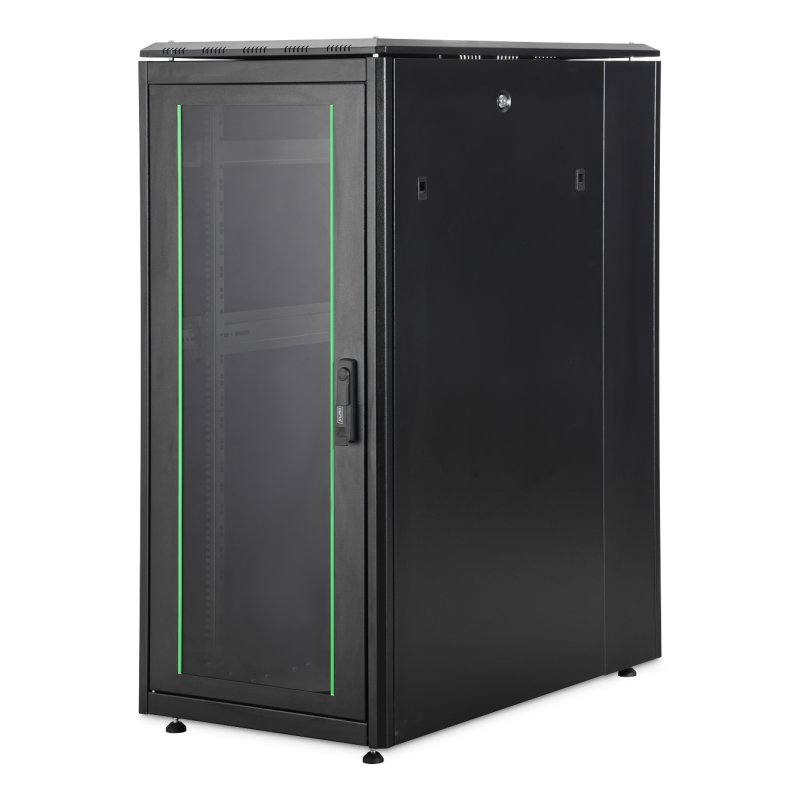 26HE Serverschrank Unique Server-N 1342x600x1000 Glast