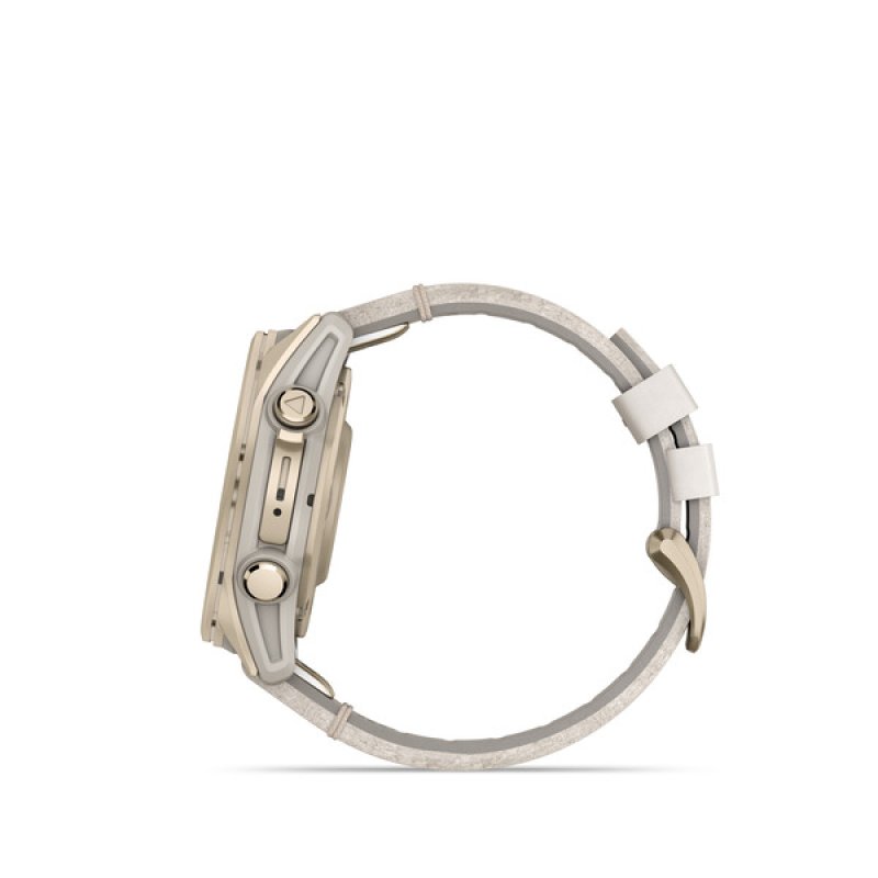 Garmin Fenix 8 3,3 cm (1.3") AMOLED 43 mm Numérique 416 x 416 pixels Écran tactile Or Wifi GPS (satellite)