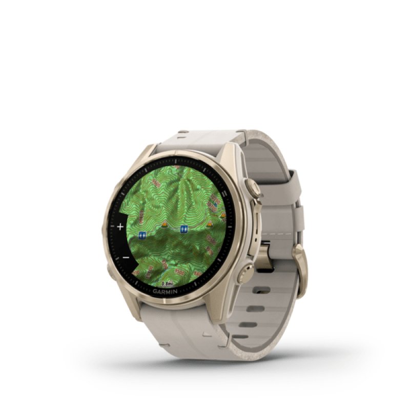 Garmin Fenix 8 3.3 cm (1.3 ) AMOLED 43 mm Digital 416 x 416 pixels Touchscreen Gold Wi-Fi GPS (satellite)