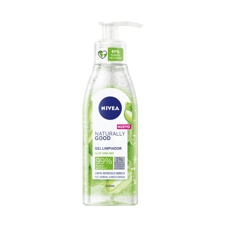 NIVEA Naturally Good Gel Nettoyant Micellaire 140 ml