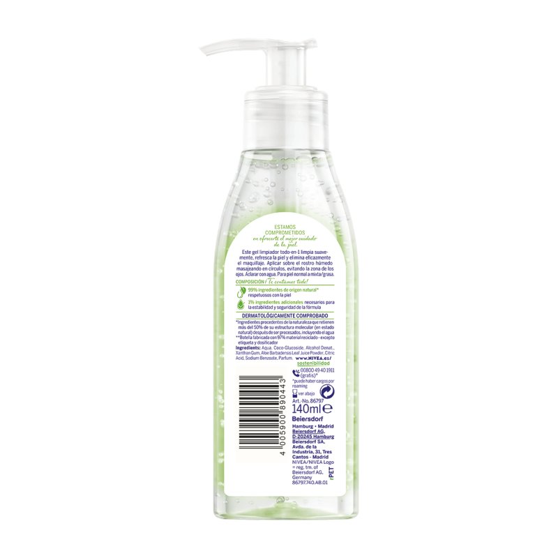 NIVEA Naturally Good Aloe Vera face gel 140 ml Women