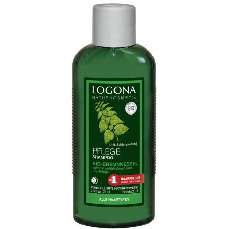 LOGONA Pflege Shampoo Bio-brennnessel 75 ml Shampoing Non-professionnel Femmes