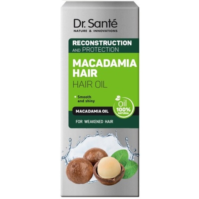 Elfa Pharm Dr Sante Macadamia Hair Oil Restorative With Macadamia Oil And Keratin 50 Ml