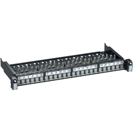 PAN SLIDE EVO 19" 1U 24PT STP CAT6"