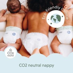 Muumi Baby Newborn Eco Nappies Size 2 58 Sensitive Premium Diapers with Wetness Indicator 3-6 kg