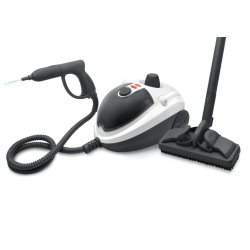KitchenChef Vapor Net Easyclean 1500 Nettoyeur vapeur traineau 1,2 L 1500 W Noir, Blanc