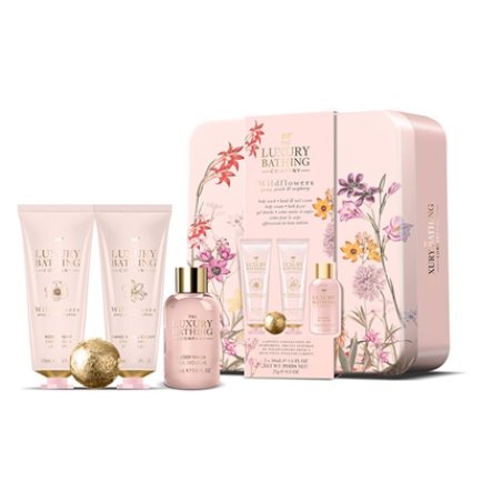 Grace Cole Body Care Gift Set In A Jar Peony Peach Raspberry 4 Pieces