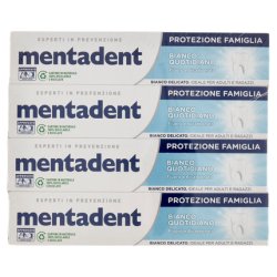 Mentadent Bianco Quotidiano Protezione Famiglia 4 X 75 Ml