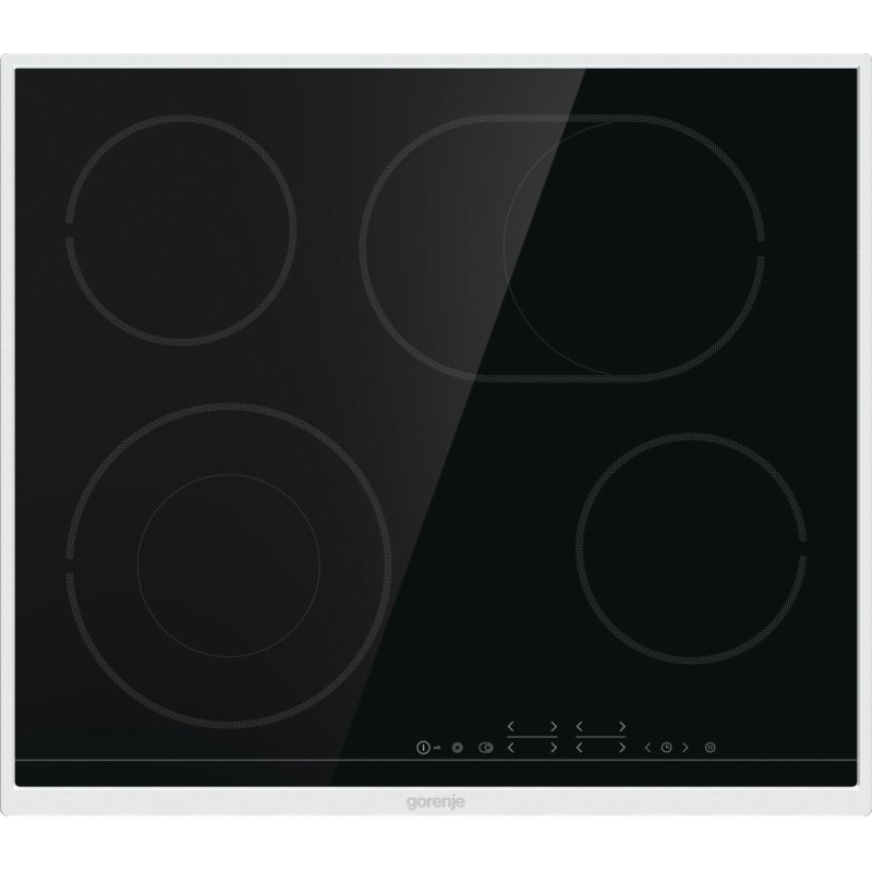 Gorenje ECT643BX Black, Stainless steel Built-in Ceramic hob 4 zone(s)