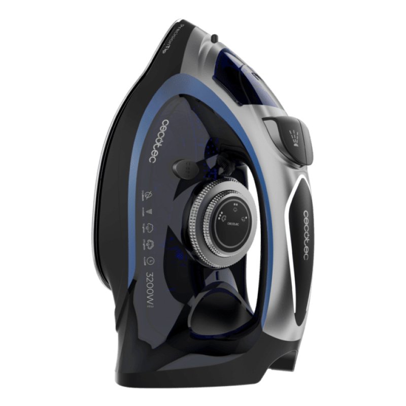 Cecotec IronHero 3200 Vital Fer à repasser à sec ou à vapeur Semelle anti-adhérente 3200 W Bleu, Noir, Gris