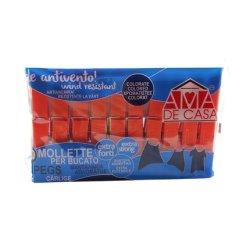 Ama De Casa Extra Strong Orange Clothespins Pack Of 10