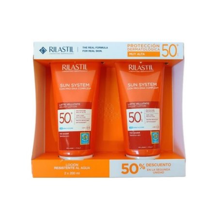 Rilastil Rilastil Sun System Velvet Lotion Spf 50 - 2x200ml