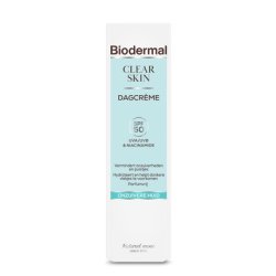 Biodermal Clear Skin Day Cream Spf50 High Protection Moisturizer