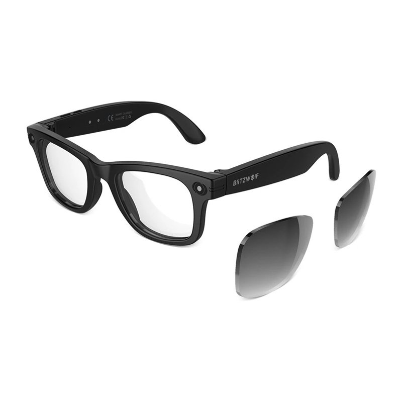BlitzWolf BW-AG1 Pro AI Smart Glasses with interchangeable photochromic lenses