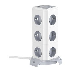 BlitzWolf BW-EC3 Vertical Power Strip with 12 Outlets