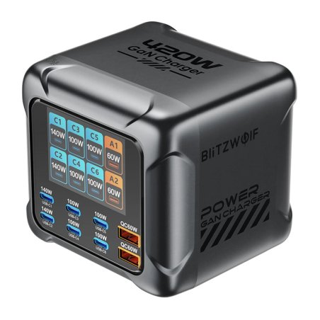 Blitzwolf BW-S33 420W Charger, 8 Ports