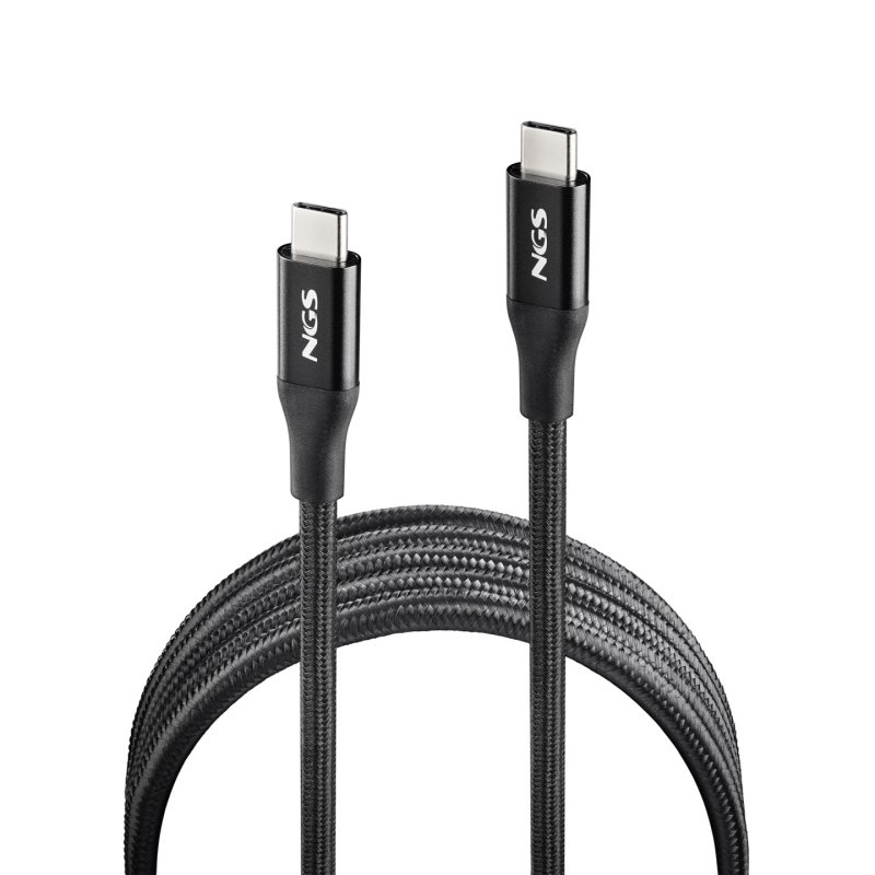 NGS KNOT 240W-2 câble USB 2 m USB C 40 Gbit/s Noir