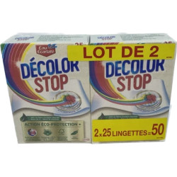 Ee Decolor Stop Lot Of 2 X 25 Wipes Action Eco Protection