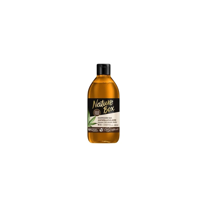 Nature Box Antidandruff Shampoo For Men With Hemp Oil 250ml