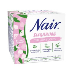 Nair Sugar Wax 250ml With Rose Extract Reusable Strips