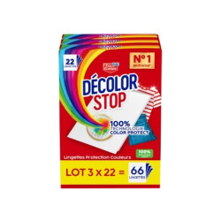 Decolor Stop Lot Of 3 X 22 Wipes Effective Cleaning Solution