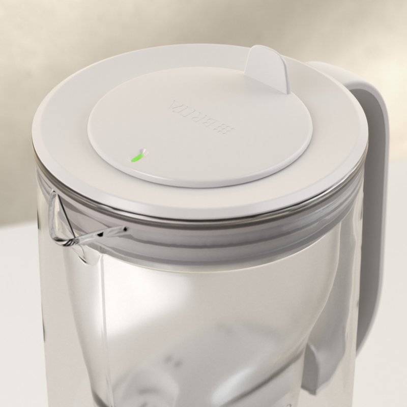 Brita Glass filter jug with 2 MaxtraPro PP cartridges (blue 2.5 l)