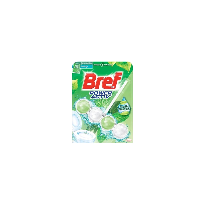 Bref Wc Power Activ Block Mint Eucalyptus 50 Grams