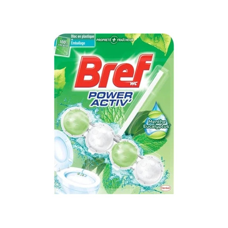 Bref Wc Power Activ Block Mint Eucalyptus 50 Grams