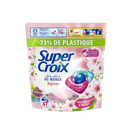 Super Croix Laundry Pods Japan 47 Count X 12 Grams