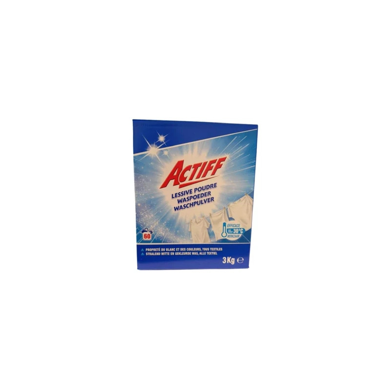Actiff Washing Powder 60 Washes 3 Kilograms