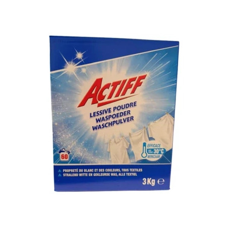 Actiff Washing Powder 60 Washes 3 Kilograms