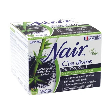 Nair Cire Divine Detox 2 In 1 Bamboo Charcoal 380g