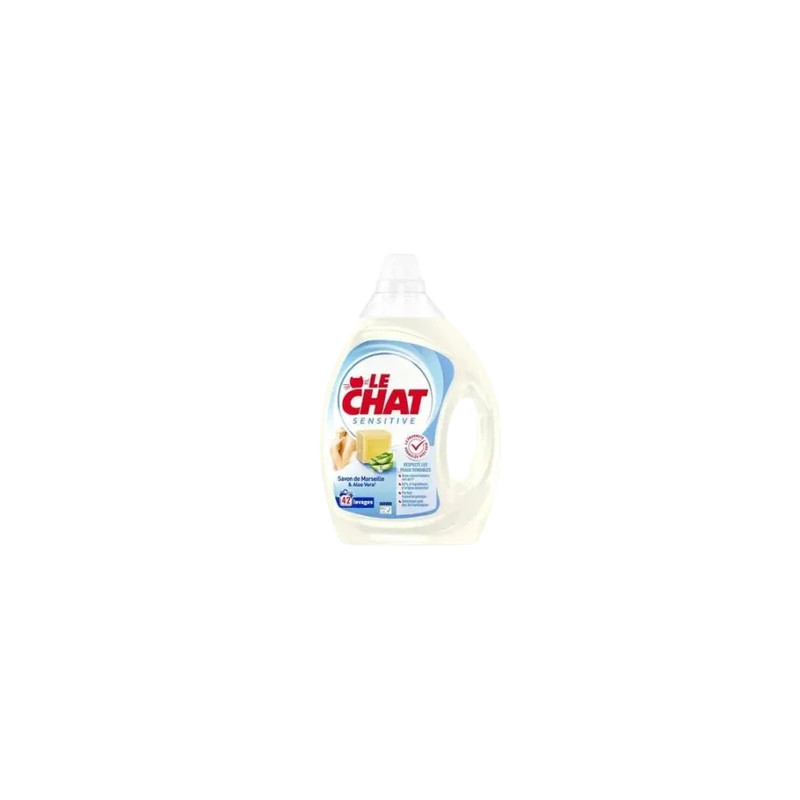 Le Chat Sensitive Liquid Detergent Marseille & Aloe Vera 42 Wash Loads 189 Liters