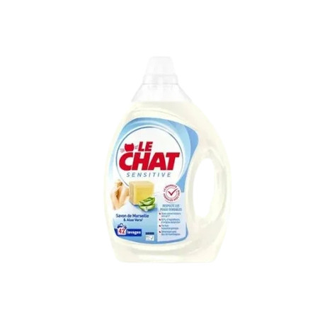 Le Chat Sensitive Liquid Detergent Marseille & Aloe Vera 42 Wash Loads 189 Liters