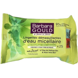 Barbara Gould Micellar Water Makeup Remover Wipes 25 Wipes For All Makeup Types Including Waterproof
