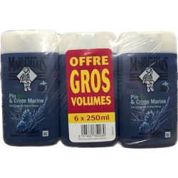 Le Petit Marseillais Shower 6pack 250ml Pine Bio & Sea Fennel