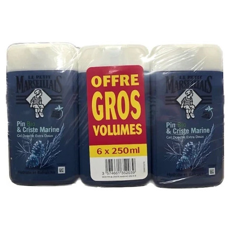 Le Petit Marseillais Shower 6pack 250ml Pine Bio & Sea Fennel