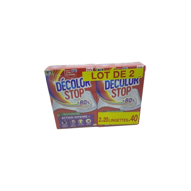 Ee Ee Decolor Stop Lot Of 2 X 20 Intense Action Wipes