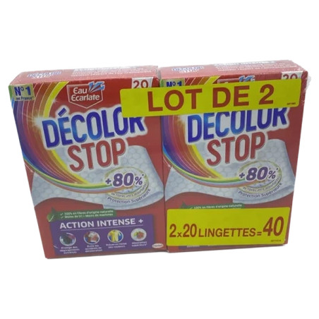Ee Ee Decolor Stop Lot Of 2 X 20 Intense Action Wipes