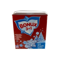 Bonux Powder Laundry Detergent 3 In 1 Ice Fresh 50 Washes 325 Kilograms