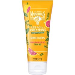 Le Petit Marseillais Hydrating Body Sorbet Gel with Organic Grapefruit and Thyme for Dry Skin 200ml