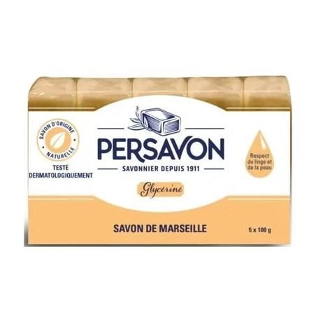 Persavon Glycerin Soap Block 5 X 100 Grams