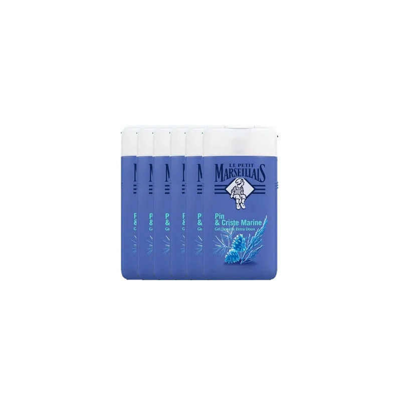 Le Petit Marseillais Shower 6pack 250ml Pine Bio & Sea Fennel