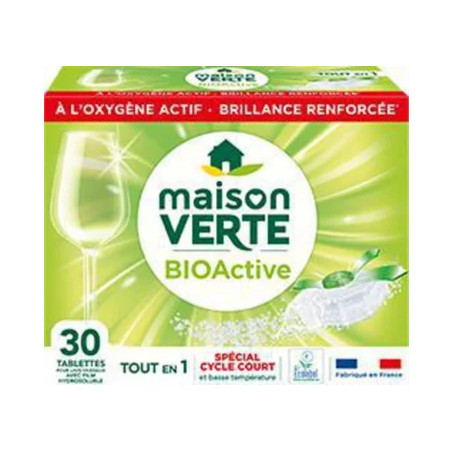 Maison Verte Dishwasher Tablets Bio Active 30 Tabs