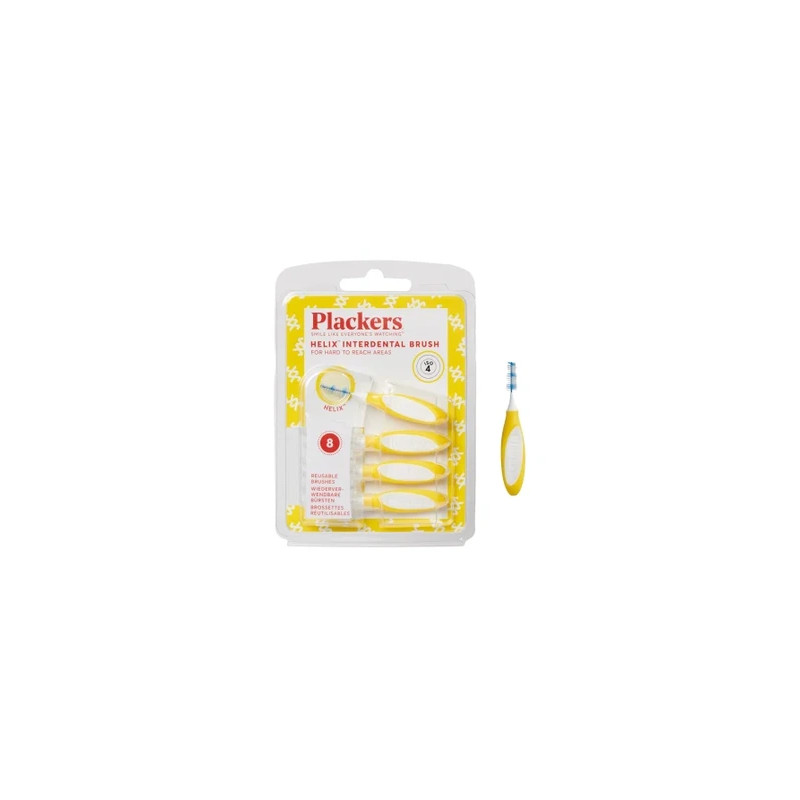 Plackers Helix Interdental Brush 8 Pieces Size 4