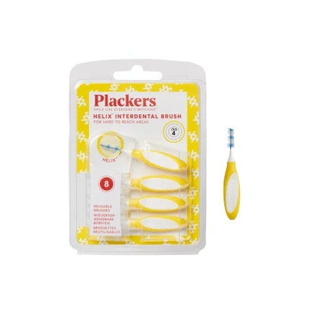 Plackers Helix Interdental Brush 8 Pieces Size 4