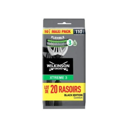 Wilkinson Sword Razor Black Edition Comfort 3 Blade Pack Of 2 X 10 Razors