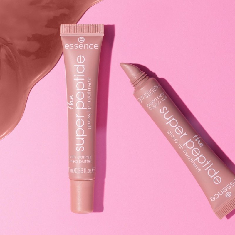 Essence The Super Peptide Glossy Lip Treatment brillant à lèvres 10 ml 03 Toffeetastic!