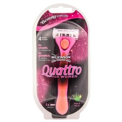 Wilkinson Sword Quattro for Women Razor Wet Razor with Ultra Thin Blades