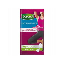 Depend Activefit Mini Pads 14 Depend Incontinence Products